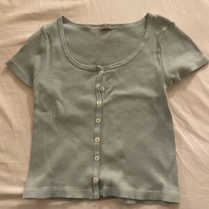 Brandy Melville crop top baby blue